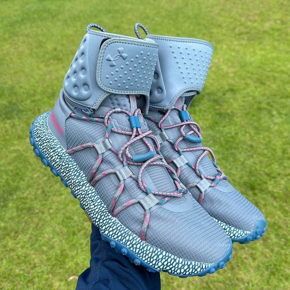 Under Armour Men’s  HOVR Summit Fat Tire Cuff Grey Blue Shoes 3022945-104 - Picture 1 of 7